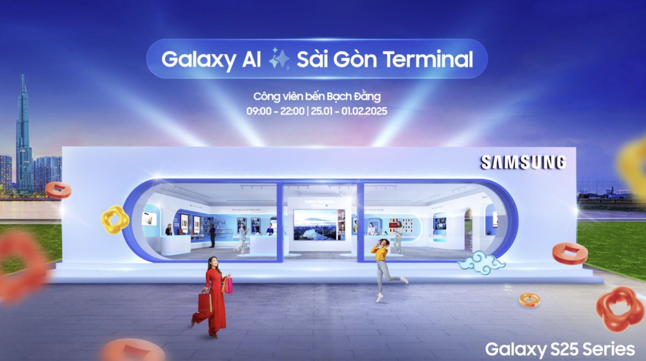 Khám phá Tết Ất Tỵ cùng 'điểm hẹn công nghệ' Galaxy AI Sài Gòn Terminal