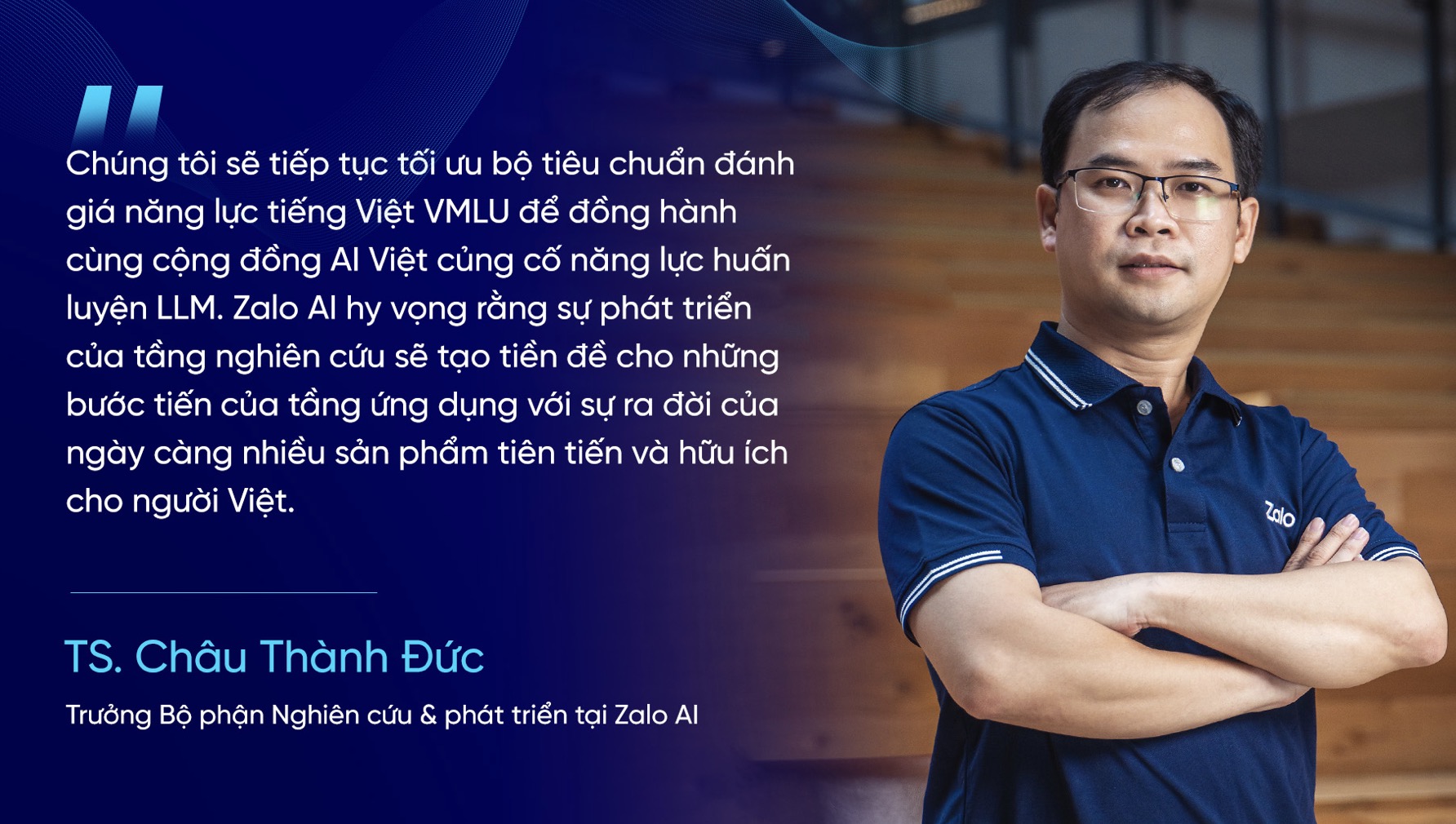 TS. Châu Thành Đức, đại diện Zalo AI