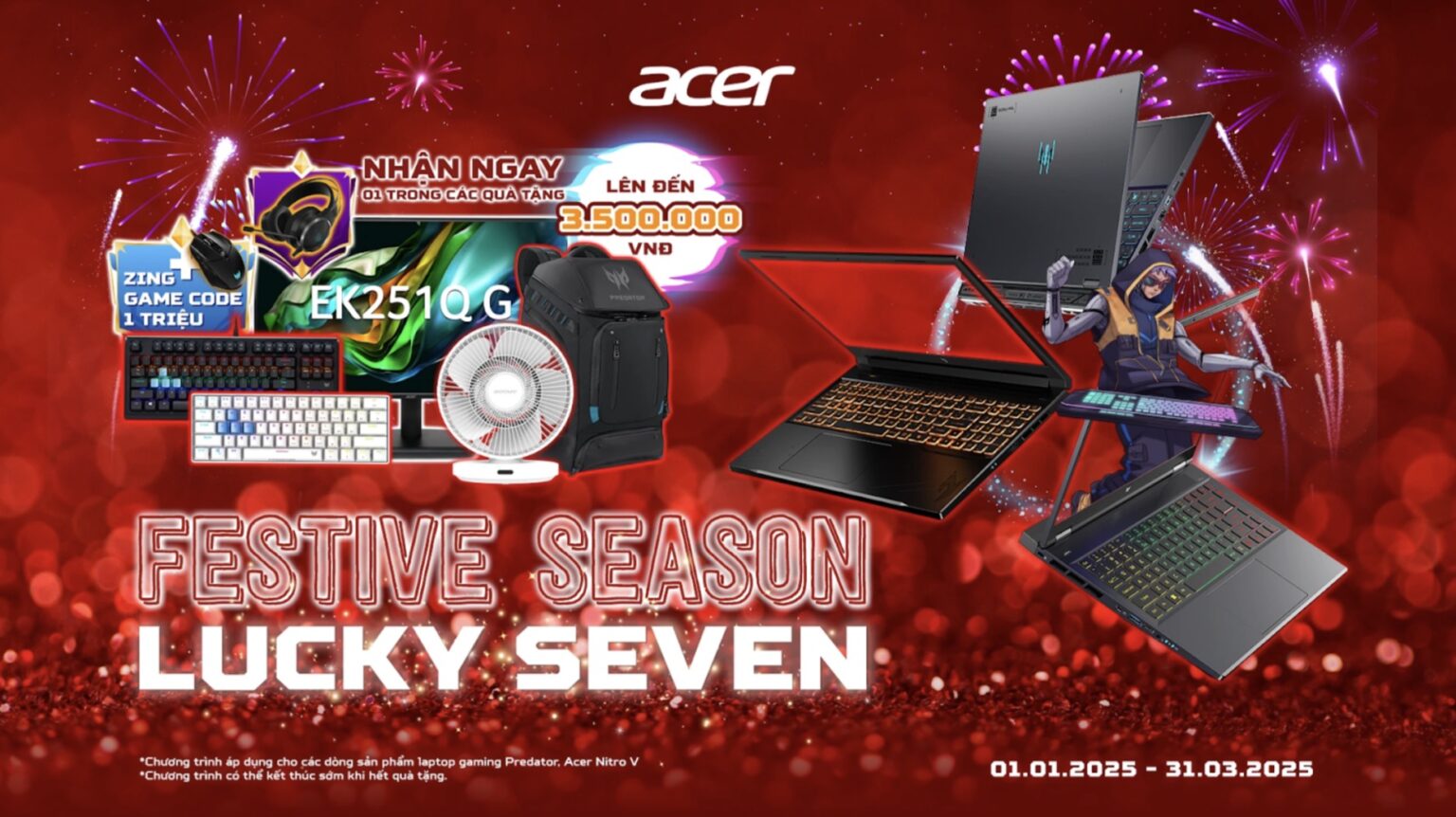 FESTIVE SEASON - LUCKY SEVEN: Cơ hội săn quà siêu hấp dẫn cùng Acer