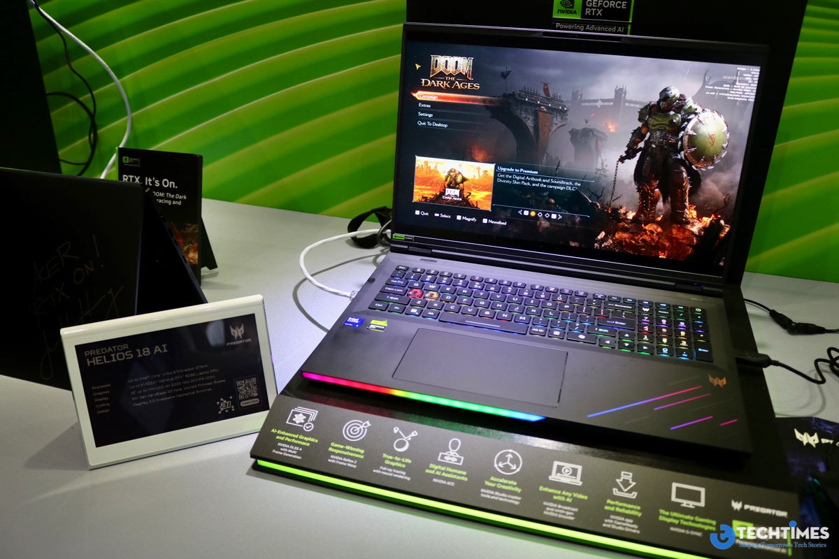 Acer Predator Helios 18 AI 2025 TechTimes 4 TechWire Vietnam Acer tại COMPUTEX 2025: Đột phá với công nghệ AI, ra mắt loạt sản phẩm tiên tiến và bền vững