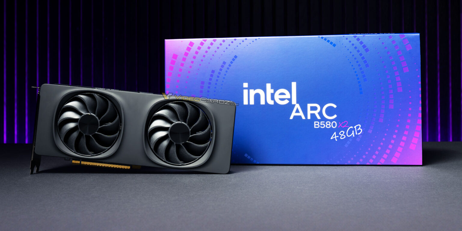 Intel Arc B580 được đồn đoán sẽ xuất hiện phiên bản tùy chỉnh với hai GPU và 48GB bộ nhớ?