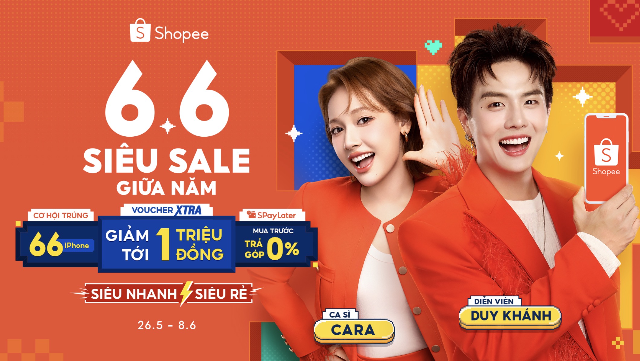 Shopee khuấy động mùa hè với 6.6 Siêu Sale: Mua sắm thả ga, giải trí cực đã, freeship 0Đ toàn sàn