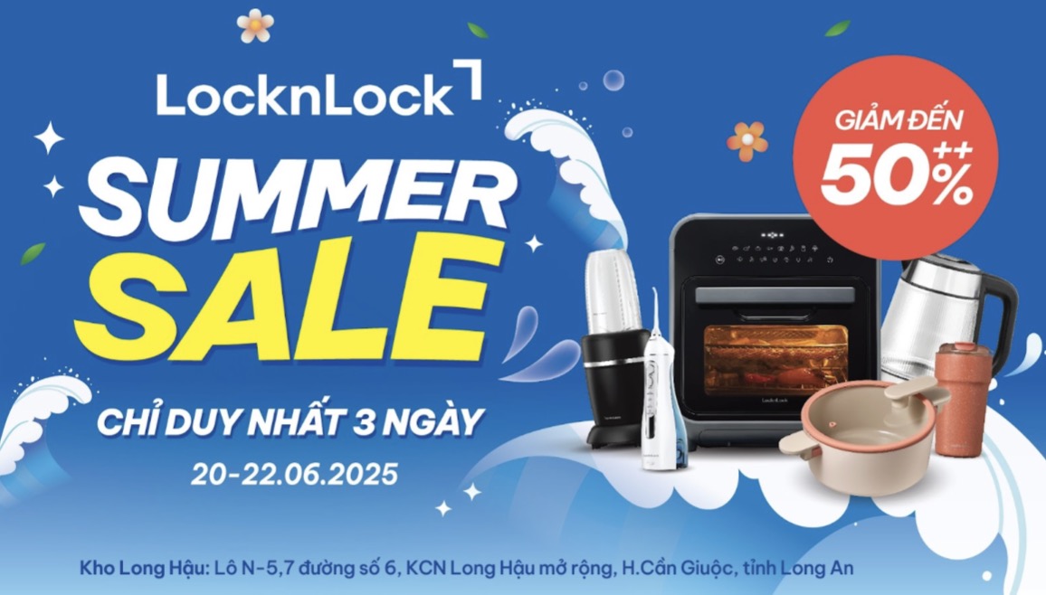 Bùng nổ mùa hè cùng LocknLock Brand Day: Mua sắm cực đã – Ưu đãi cực chất đến 50%++