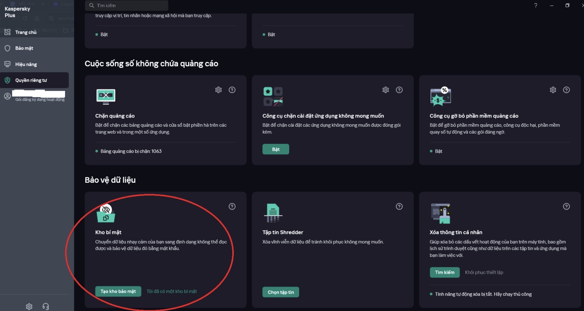 Sử dụng các giải pháp bảo mật tổng hợp như Kaspersky đồng bộ linh hoạt theo quy mô thiết bị là phương thức đơn giản hóa phù hợp. Ngoài nhiều lớp lá chắn hiệu quả, Kaspersky Plus cho phép người dùng tạo kho lưu trữ dữ liệu quan trọng được bảo vệ, để khôi phục trong trường hợp ransomware tấn công.
