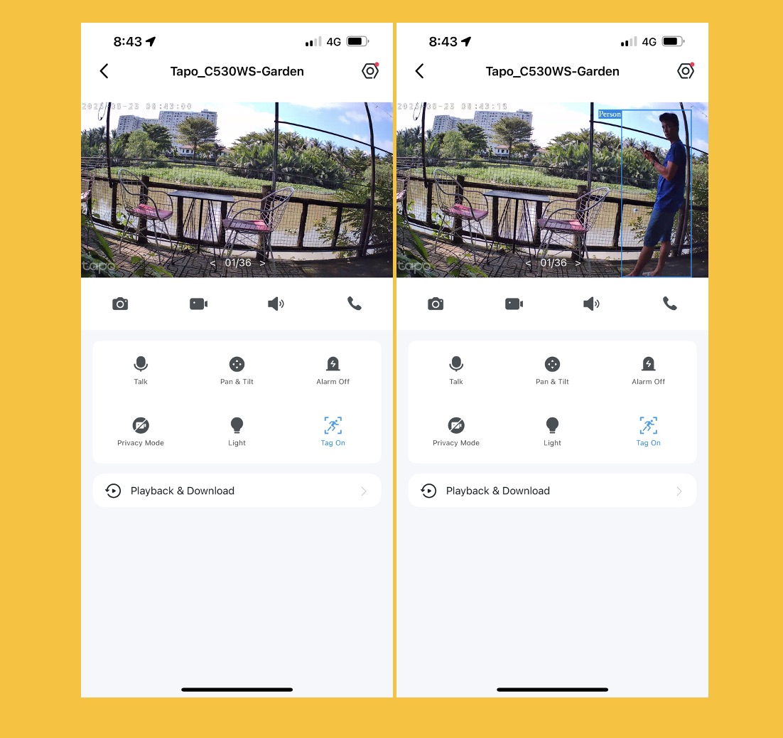 Chất lượng hình ảnh từ camera rất tốt dù ban ngày hay ban đêm.
