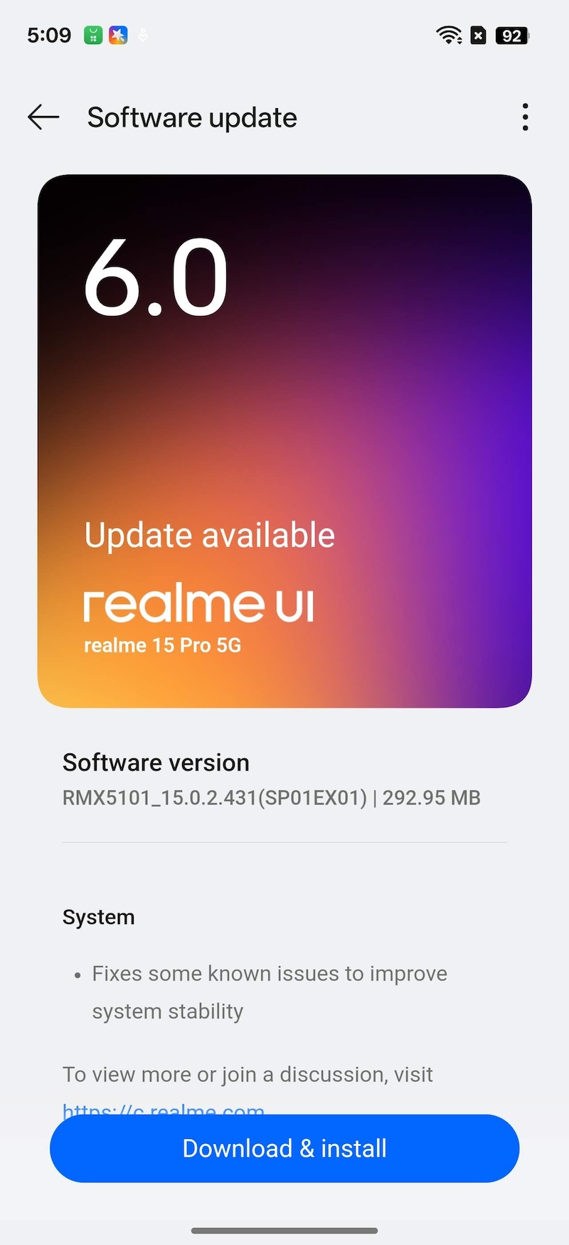 Screenshot 2025 09 11 17 09 34 41 9492aa3750dca76abb7c25b39a5f1e8e TechWire Vietnam Đánh giá chi tiết Realme 15 Pro 5G: Bước tiến vượt bậc trong phân khúc tầm trung năm 2025