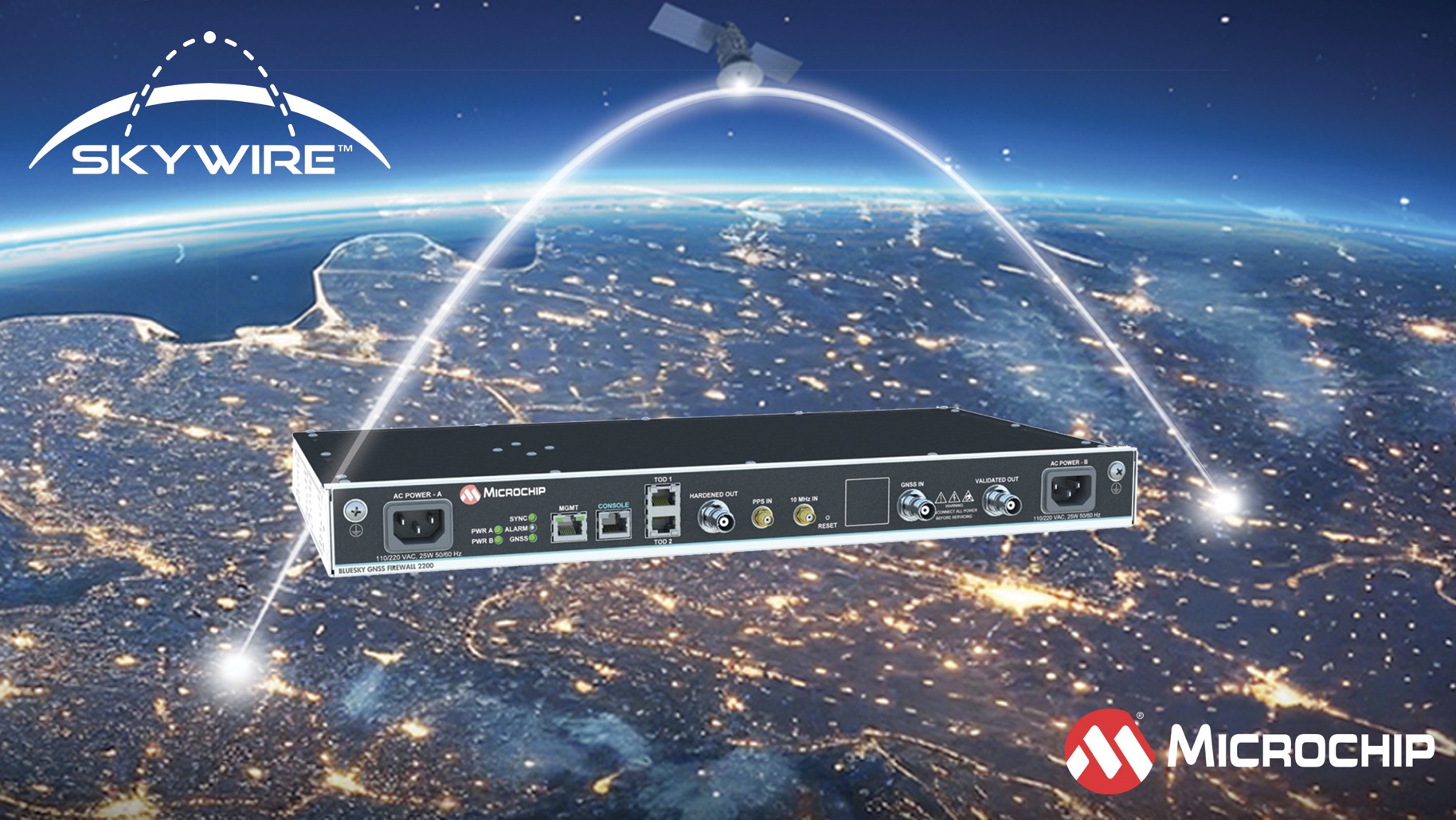 Công nghệ SkyWire mới của Microchip giúp đồng bộ và đối chiếu tín hiệu định thời chính xác đến từng nano giây giữa các hệ thống trên toàn cầu, tăng cường độ tin cậy cho các trung tâm dữ liệu, mạng viễn thông và tổ chức tài chính.