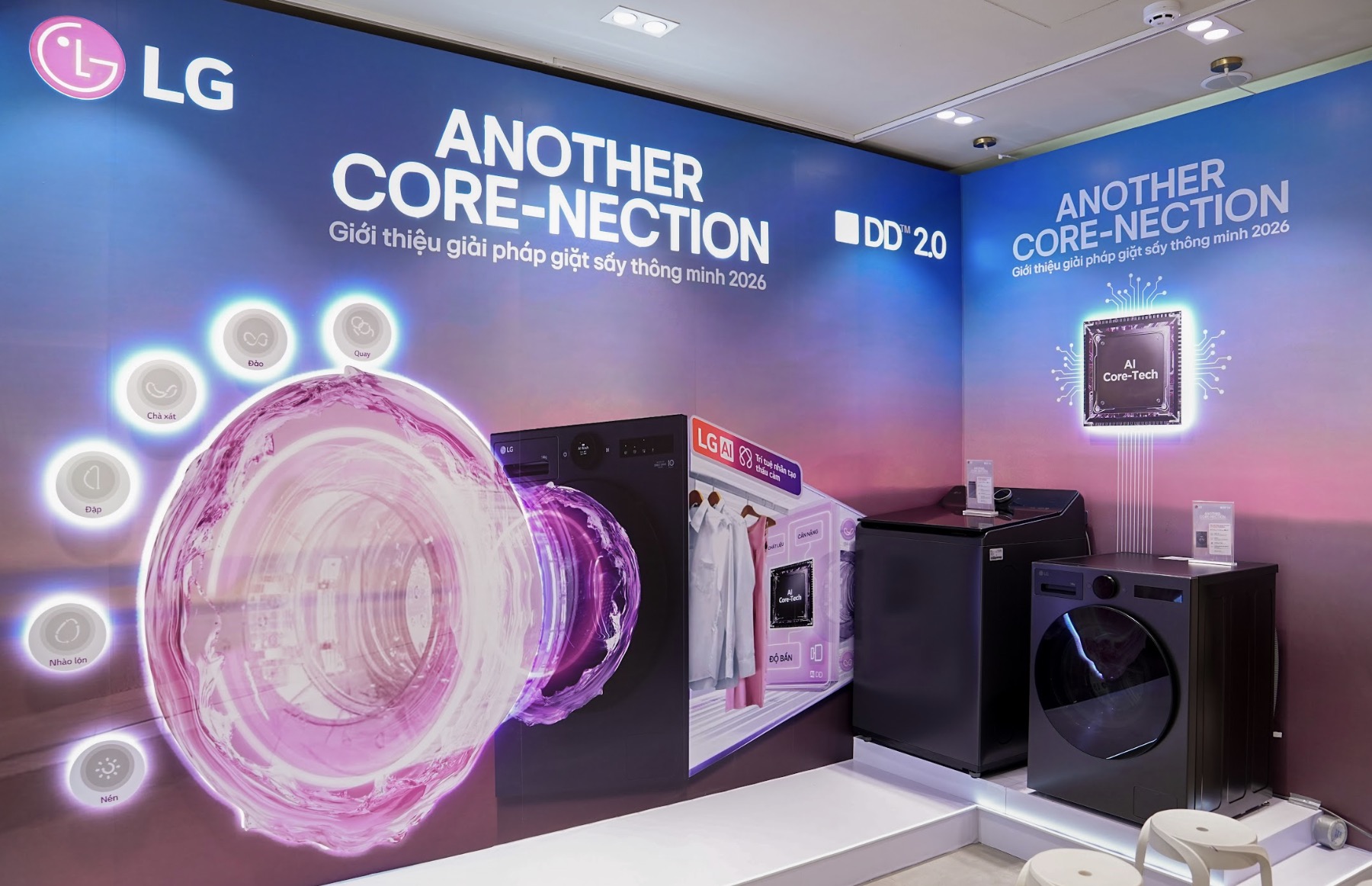 LG ra mắt bộ giải pháp giặt sấy 2026: thông minh hơn, tiết kiệm năng lượng hơn và thiết kế cao cấp