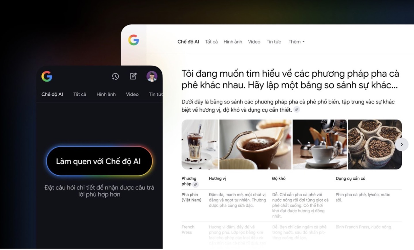 Google Search ra mắt “Chế độ AI” bằng tiếng Việt, mở ra kỷ nguyên tìm kiếm thế hệ mới