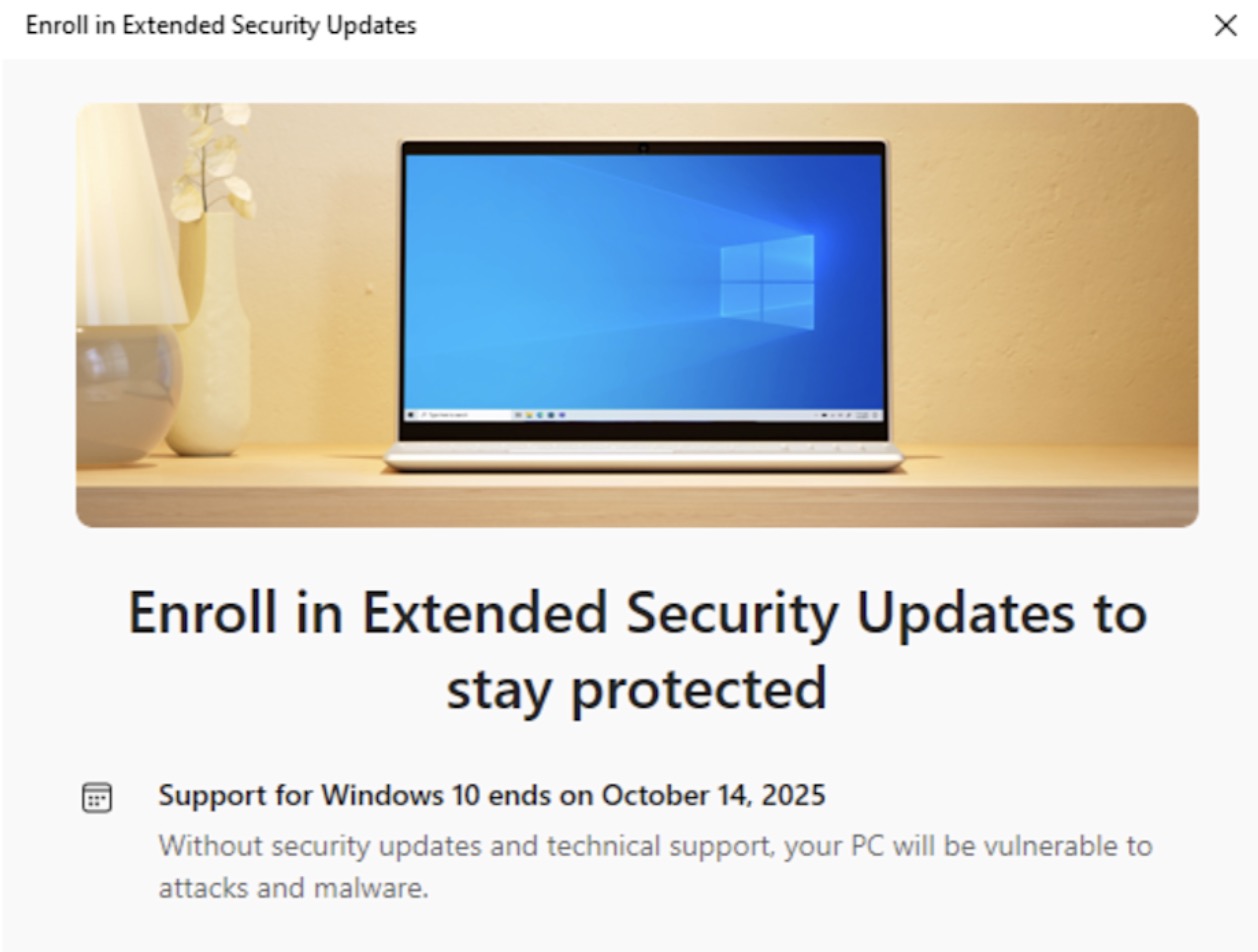 Windows 10 chính thức ngừng hỗ trợ từ hôm nay 14/10: Đây là cách để kéo dài thêm 1 năm miễn phí