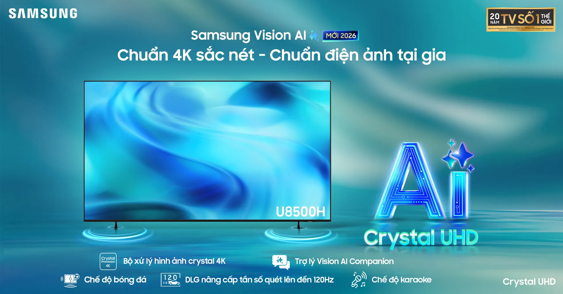 samsung ai tv 2026 uhd 8500 TechWire Vietnam Dàn AI TV Samsung 2026 trang bị trí tuệ nhân tạo cập bến Việt Nam