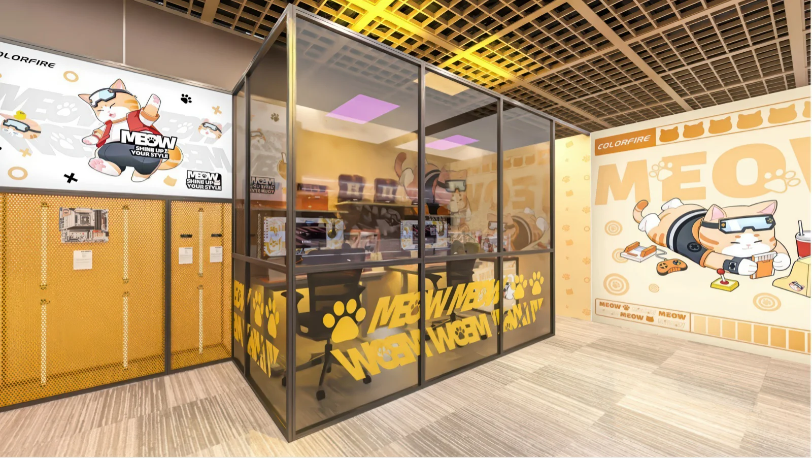 colorful computex 2026 meow internet cafe 1 TechWire Vietnam COLORFUL giới thiệu hệ thống PC giấu dây và phần cứng thế hệ mới tại COMPUTEX 2026