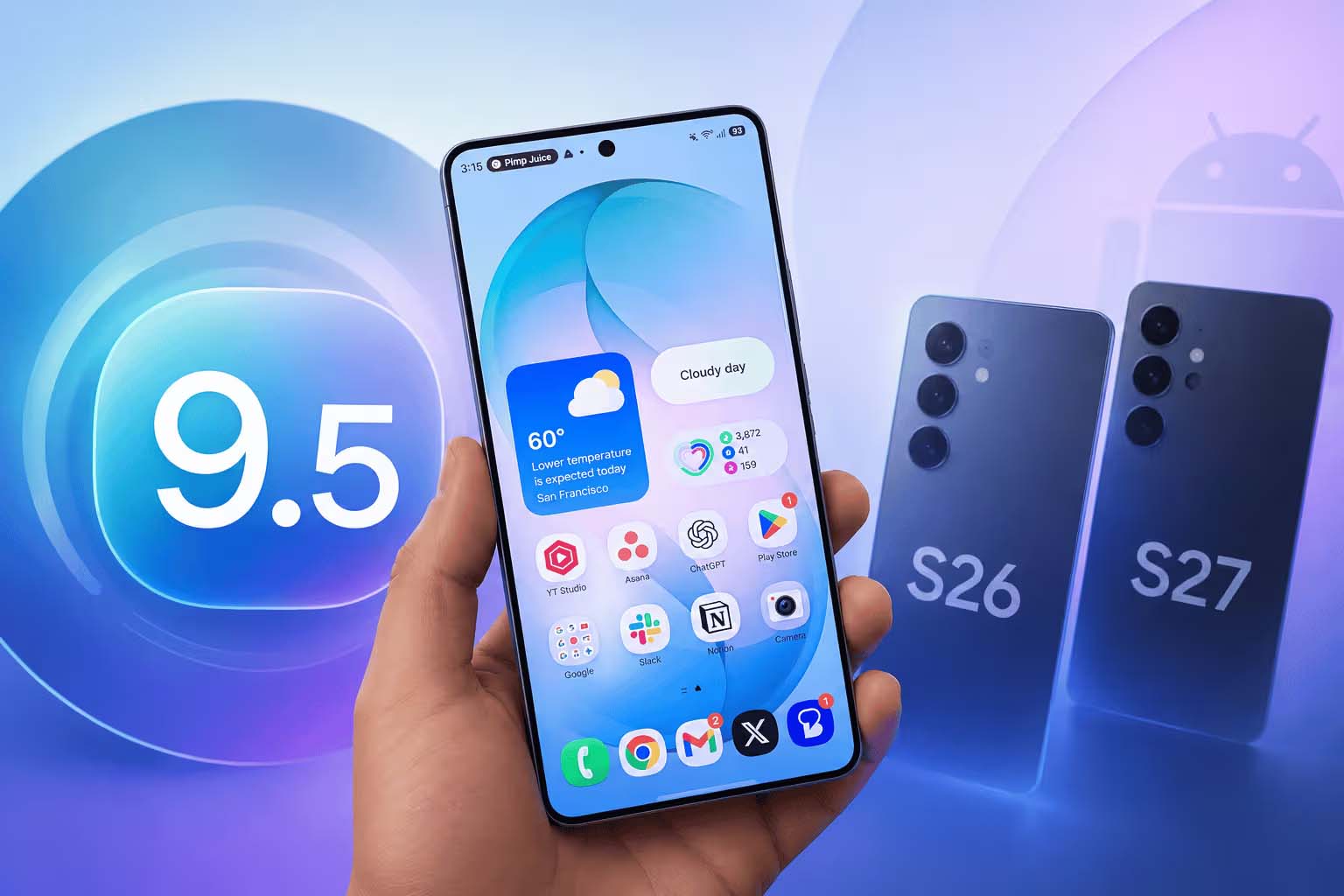 Samsung thử nghiệm tính năng tự tạo Widget thông minh bằng AI trên One UI 9.5 Samsung One UI 9.5