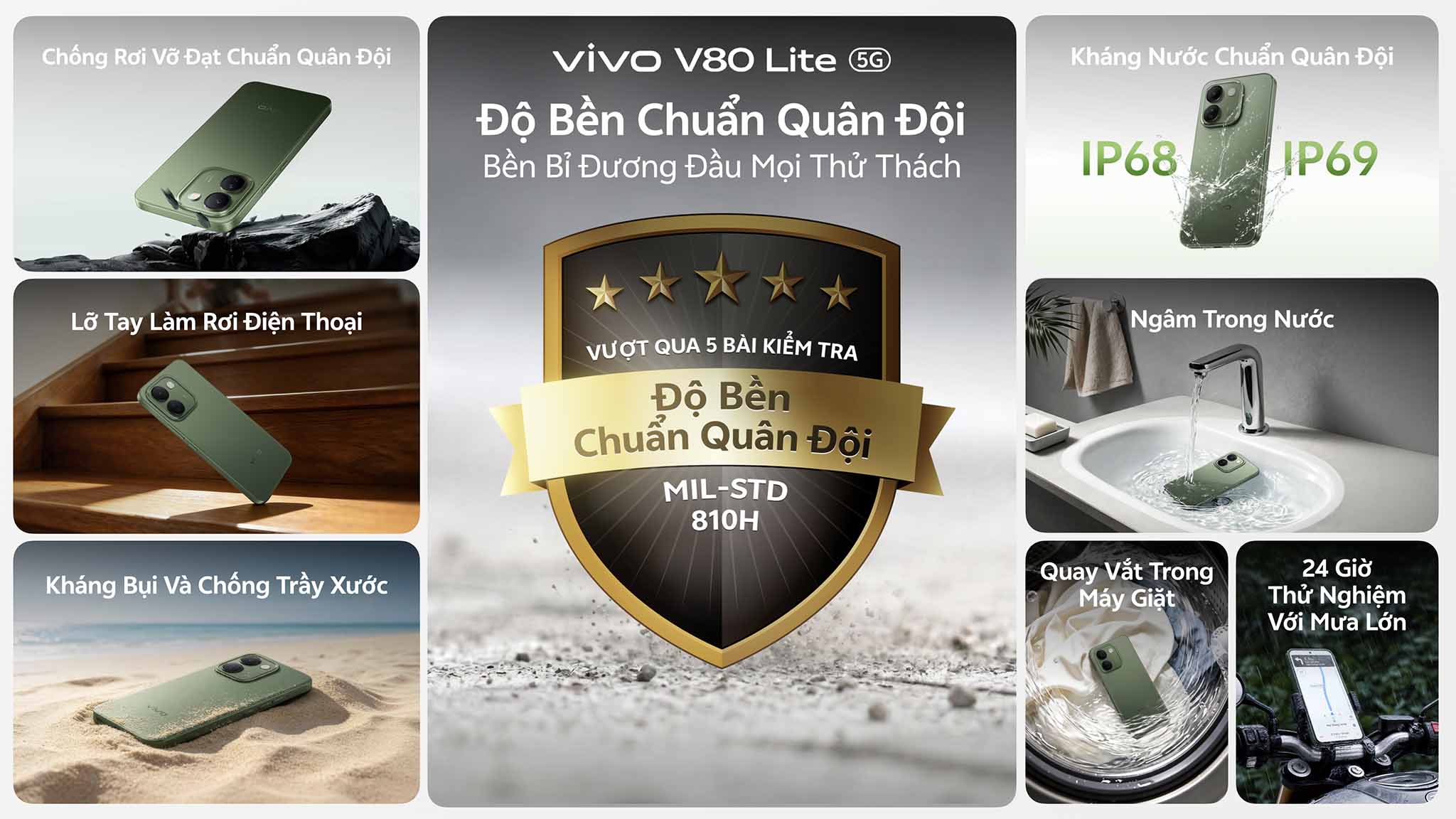 vivo v80 lite 5g gia 12990000 specs TechWire Vietnam vivo V80 Lite 5G ra mắt: Pin kỷ lục 10,000 mAh cùng độ bền chuẩn quân đội